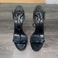 Zapatos negros Prada Stiletto de tacón de cuero 36 5,5 segunda mano  Embacar hacia Argentina