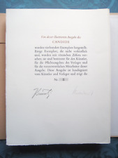 Voltaire candide lithographien gebraucht kaufen  Werne