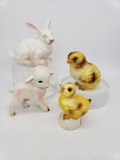 Colección de Pascua Lefton bebé cordero patito en conejo huevo segunda mano  Embacar hacia Argentina