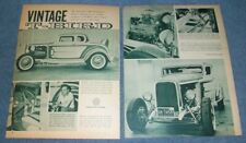 1932 Ford Chopped 5-Window Coupe Vintage Hot Rod Article "Vintage T-Bird" for sale  Livermore