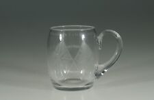 Rare Abdicated King Edward VIII Coronation Crystal Cut Glass Beer Mug c.1936, used for sale  Shipping to Canada
