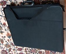 Used, Global Art Portfolio black canvas Bag, 21" x 27" Zippered Compartment & Pouches  for sale  Shipping to South Africa