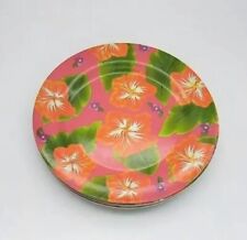 MELAMINE WEAR Dinner Plates 11" Multicolor Tropical Floral Pattern Set Of Six for sale  Shipping to South Africa
