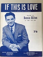 Ronnie hilton love for sale  CHICHESTER