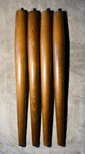 Piernas de mesa cónicas modernas de nogal liso de mediados de siglo 14 in L vintage segunda mano  Embacar hacia Argentina