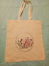 Hand embroidered tote for sale  BRAINTREE