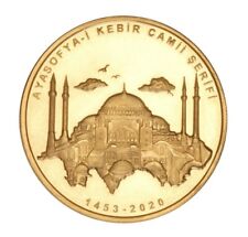 TURKEY 2020 GOLD COIN - HAGIA SOPHIA, MOSQUES, SERTIFICATED, LIMITED 2000 for sale  Shipping to Canada