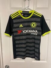 LG juvenil.  Camiseta deportiva de fútbol Adidas Climacool 2016-17 Away Chelsea FC neumáticos Yokohama, usado segunda mano  Embacar hacia Mexico