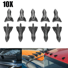 Used, 10Pcs Shark Fin Diffuser Vortex Generator Car Wing Roof Spoiler Bumper Universal for sale  Shipping to South Africa