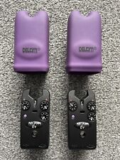 DELKIM EV PLUS BITE ALARMS X2 MINT HARDLY USED CONDITION CARP FISHING PURPLE for sale  Shipping to South Africa