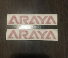 RED ARAYA decals 7x 7b 7c rims old school BMX for sale  Shipping to South Africa