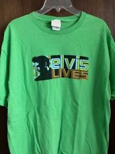 Vintage Elvis Week "Elvis Lives" XL Green T Shirt for sale  Shipping to South Africa