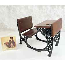American Girl Samantha SCHOOL DESK Maple Wood Wrought Iron Pleasant Company for sale  Shipping to South Africa