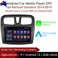 9" Android 13 CarPlay Auto carro estéreo GPS unidade principal para Renault Sandero 2014-19 comprar usado  Enviando para Brazil
