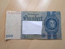 100 reichsmark reichsbanknote gebraucht kaufen  Nittenau