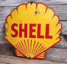 shell porcelain sign for sale  Wethersfield