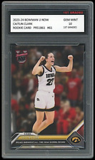 Caitlin Clark 2023-24 Bowman U Now (Topps) 1st Graded 10 Rookie Card RC #61 Iowa for sale  Shipping to South Africa