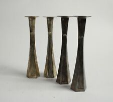4 candleholders Art nouveau style but later made for sale  Shipping to South Africa