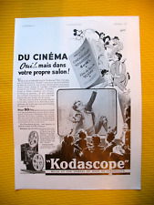 Publicite presse kodascope d'occasion  Mazamet