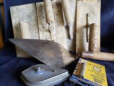 Lot Of 7 Vintage Cement Masonry Block Brick Tools, used for sale  Shipping to South Africa