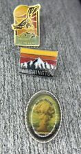 Used, Vintage Mount St. Helen’s Pins - Lot Of 3 Lapel Pin Tie Tack Washington for sale  Shipping to South Africa