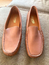 TSONGA BROWN LEATHER DRIVING SHOES-SIZE 37 (6.5)-SLIP ON-SOUTH AFRICA-RUBBER BOT, used for sale  Shipping to South Africa