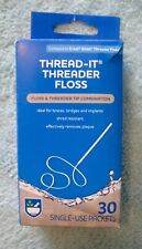 Thread-It Threader Floss Rite Aid 30 Ct caixa de pacote de uso único - mas falta um comprar usado  Enviando para Brazil