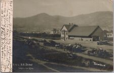 1907 Estación de Tren Lealton, California RPPC con foto real "B&L RR DEPOT" segunda mano  Embacar hacia Argentina