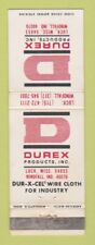 Matchbook Cover - Durex Products Wire Cloth Luck WI Windfall IN WORN for sale  Shipping to South Africa