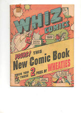 Whiz comics wheaties for sale  Castaic