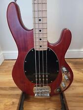 Music Man sub Ray4 stingray electric bass guitar, walnut satin, used for sale  LEEDS