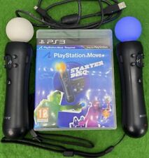 Two Playstation Move Motion Controllers Starter Disc & Cable Sony PSVR PS4 PS5 for sale  Shipping to South Africa