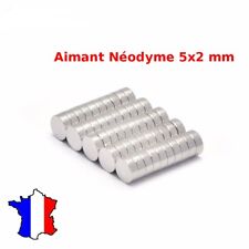 50x Mini Aimants Neodyme Neodymium Magnets Disque Rond Fort Puissant 5mm X 2mm d'occasion  Gémozac