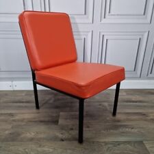 Vintage Mid-Century Vinyl Easy Lounge Reception Chair - Retro Scandi MCM Danish, used for sale  Shipping to South Africa