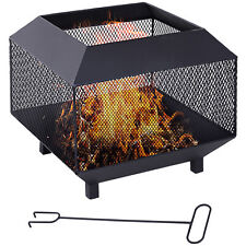 Outsunny metal firepit for sale  GREENFORD