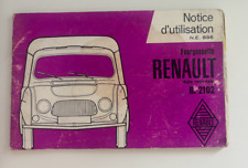 Renault .2102 fourgonnette d'occasion  Paris XVIII