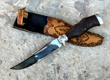 History UKRAINE soldier army war KNIFE handmade prison hunting knife, used for sale  Shipping to South Africa