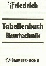 Tabellenbuch bautechnik friedr gebraucht kaufen  Berlin
