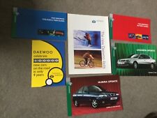 Daewoo brochures vgc for sale  WEYMOUTH