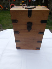 Antique wooden box for sale  CHELTENHAM