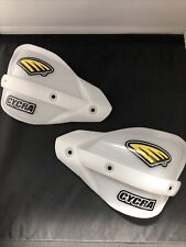 Cycra White motorcycle Hand Guards Plastic Cover Shield Left And Right, used for sale  Shipping to South Africa