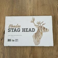 Wooden stag head for sale  Shipping to Ireland