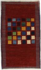 Semi Antique Dark Red Tribal Design 3X5 Gabbeh Oriental Rug Kids Room Carpet for sale  Shipping to South Africa