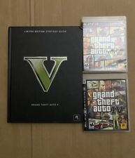 Grand Theft Auto IV & V PS3 completo CIB mapas manuais edição limitada guia comprar usado  Enviando para Brazil
