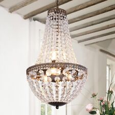 French Empire Crystal Chandelier 6 Lights Adjustable Height Antique Bronze for sale  Shipping to South Africa