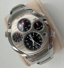 Reloj de colección súper raro Seiko Sportura 2002 cronógrafo titanio segunda mano  Embacar hacia Argentina