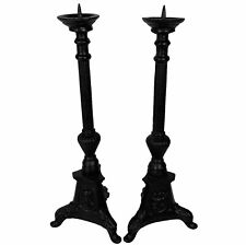 Cast iron candlesticks for sale  COLCHESTER