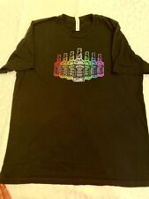 Camiseta negra Jack Daniels de whisky de color neón Live Freely XL segunda mano  Embacar hacia Argentina