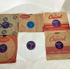 Usado, Lote de mezcla vintage de discos de música Capitol Records Shellac 78 RPM paquete Nat King Cole segunda mano  Embacar hacia Argentina