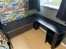corner computer desk black for sale  BIRMINGHAM